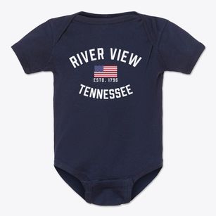 River View Tennessee Patriot Baby Onesie