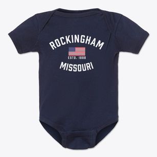 Rockingham Missouri Patriot Baby Onesie
