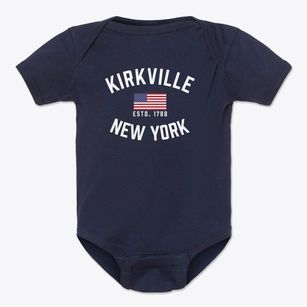 Kirkville New York Patriot Baby Onesie