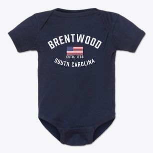 Brentwood South Carolina Patriot Baby Onesie