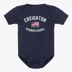 Creighton Pennsylvania Patriot Baby Onesie