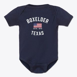 Boxelder Texas Patriot Baby Onesie