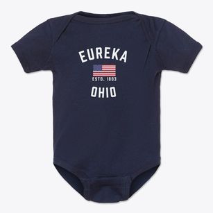 Eureka Ohio Patriot Baby Onesie
