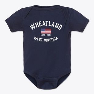 Wheatland West Virginia Patriot Baby Onesie