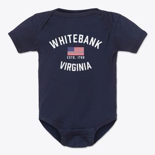 Whitebank Virginia Patriot Baby Onesie