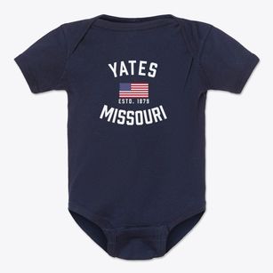 Yates Missouri Patriot Baby Onesie
