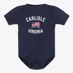 Carlisle Virginia Patriot Baby Onesie
