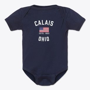 Calais Ohio Patriot Baby Onesie