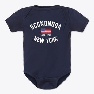 Sconondoa New York Patriot Baby Onesie