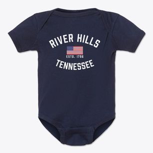 River Hills Tennessee Patriot Baby Onesie