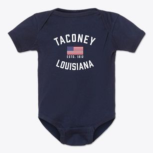 Taconey Louisiana Patriot Baby Onesie