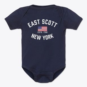 East Scott New York Patriot Baby Onesie
