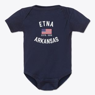 Etna Arkansas Patriot Baby Onesie