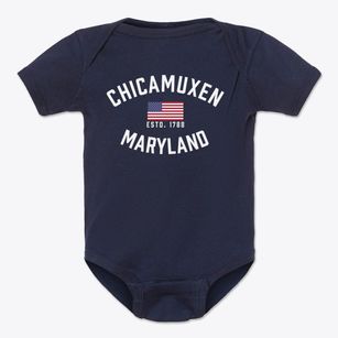 Chicamuxen Maryland Patriot Baby Onesie
