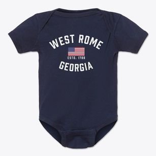 West Rome Georgia Patriot Baby Onesie