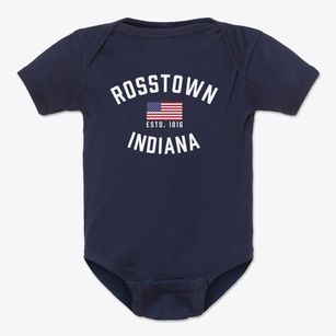 Rosstown Indiana Patriot Baby Onesie