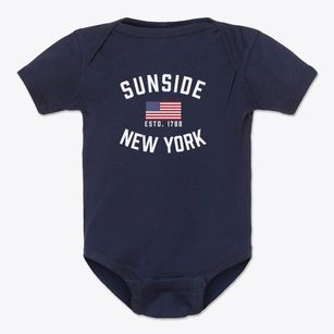 Sunside New York Patriot Baby Onesie
