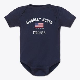 Woodley North Virginia Patriot Baby Onesie