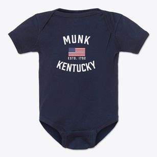 Munk Kentucky Patriot Baby Onesie