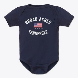 Broad Acres Tennessee Patriot Baby Onesie