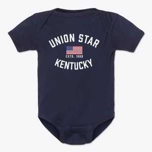 Union Star Kentucky Patriot Baby Onesie