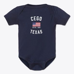 Cego Texas Patriot Baby Onesie
