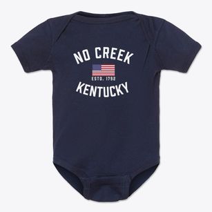 No Creek Kentucky Patriot Baby Onesie