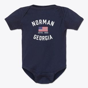Norman Georgia Patriot Baby Onesie