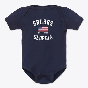 Grubbs Georgia Patriot Baby Onesie