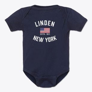 Linden New York Patriot Baby Onesie