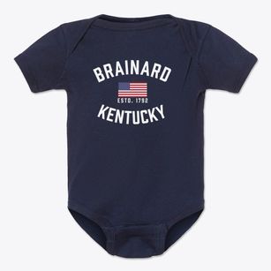 Brainard Kentucky Patriot Baby Onesie