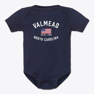 Valmead North Carolina Patriot Baby Onesie