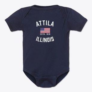 Attila Illinois Patriot Baby Onesie