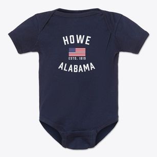 Howe Alabama Patriot Baby Onesie
