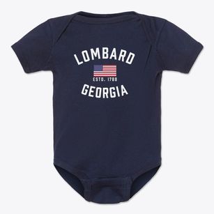 Lombard Georgia Patriot Baby Onesie