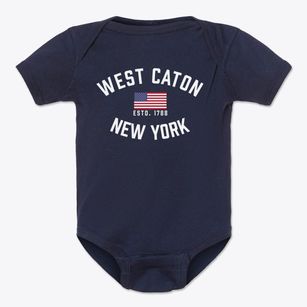 West Caton New York Patriot Baby Onesie