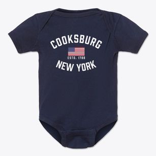 Cooksburg New York Patriot Baby Onesie