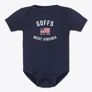 Goffs West Virginia Patriot Baby Onesie