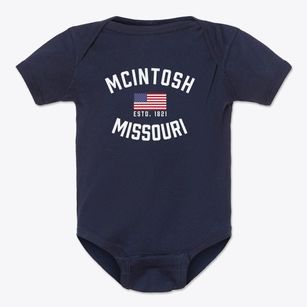 Mcintosh Missouri Patriot Baby Onesie