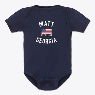 Matt Georgia Patriot Baby Onesie