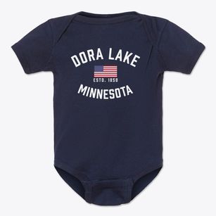 Dora Lake Minnesota Patriot Baby Onesie