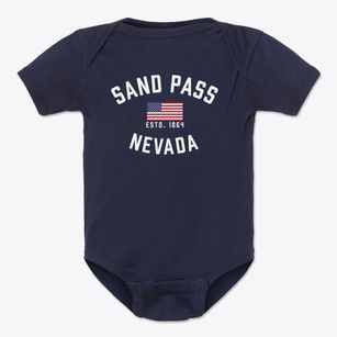 Sand Pass Nevada Patriot Baby Onesie