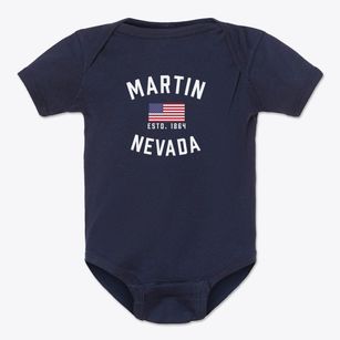 Martin Nevada Patriot Baby Onesie
