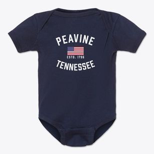 Peavine Tennessee Patriot Baby Onesie