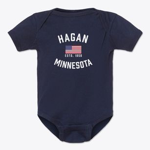 Hagan Minnesota Patriot Baby Onesie