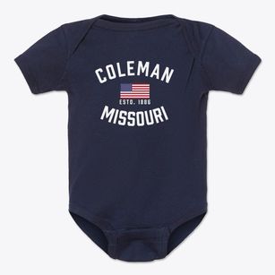 Coleman Missouri Patriot Baby Onesie