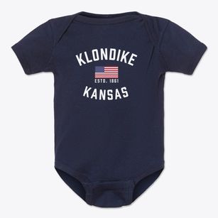 Klondike Kansas Patriot Baby Onesie