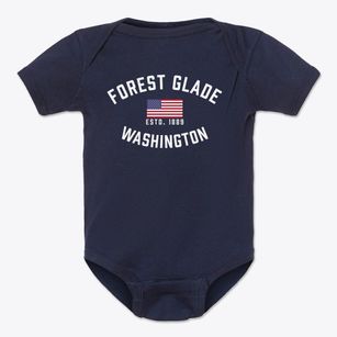 Forest Glade Washington Patriot Baby Onesie