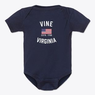 Vine Virginia Patriot Baby Onesie