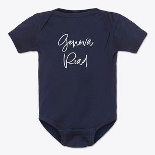 Geneva Road Illinois Freestyle Baby Onesie